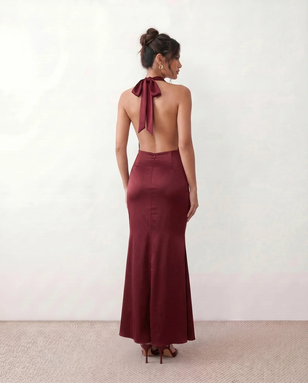 Satin-Look Slip With Cowl Neckline Evening Weekend