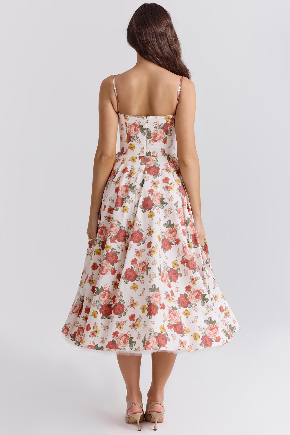 Satin-Look Finish A-Line With Sweetheart Neckline Evening