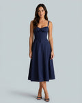 Elegant Lace Dress With Sweetheart Neckline Corset-Style Wedding Guest
