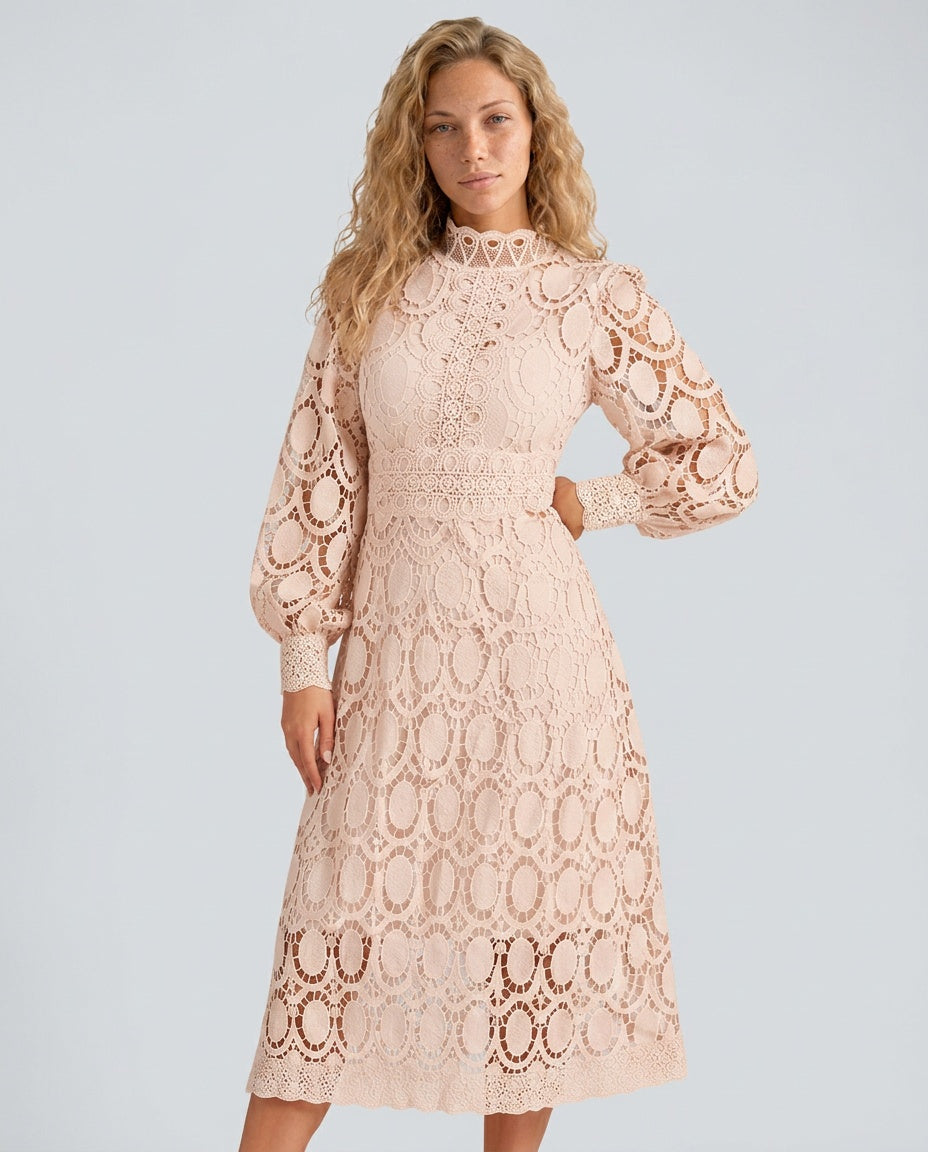 Elegant Lace Long Sleeve Blazer Layered Formal