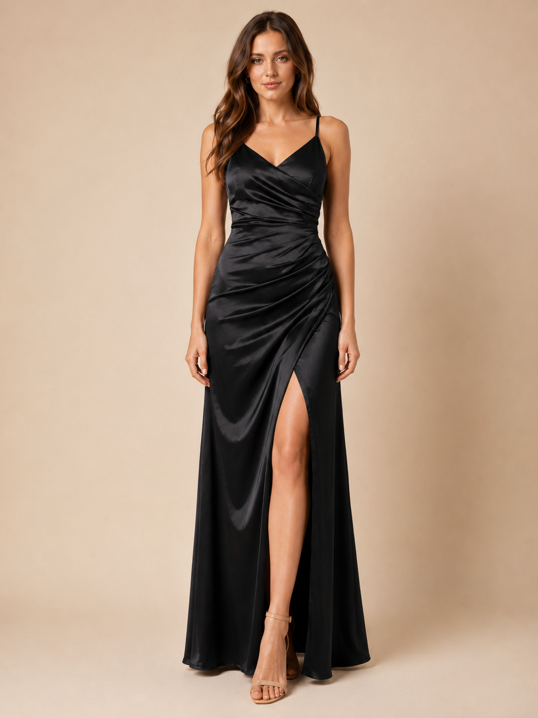 Women's Satin-Look Finish Sleeveless Blazer Evening