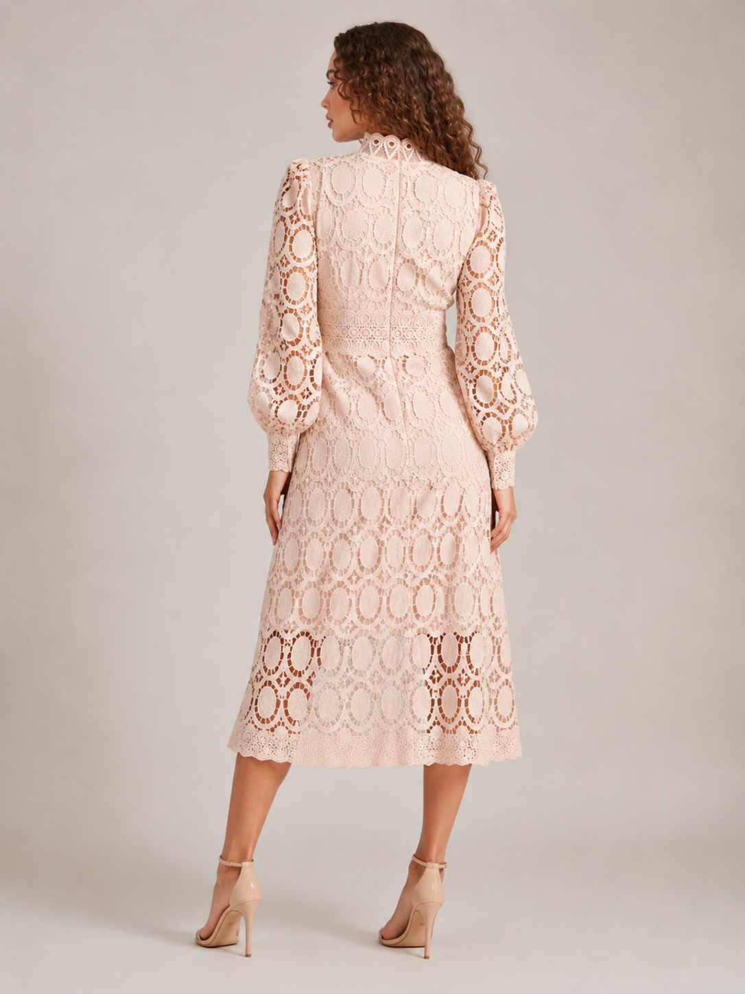 Elegant Lace Long Sleeve Blazer Layered Formal