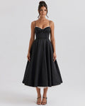 Satin-Look Finish A-Line With Sweetheart Neckline Evening