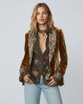 Floral Long Sleeve Slip Dress Layered Wedding Guest