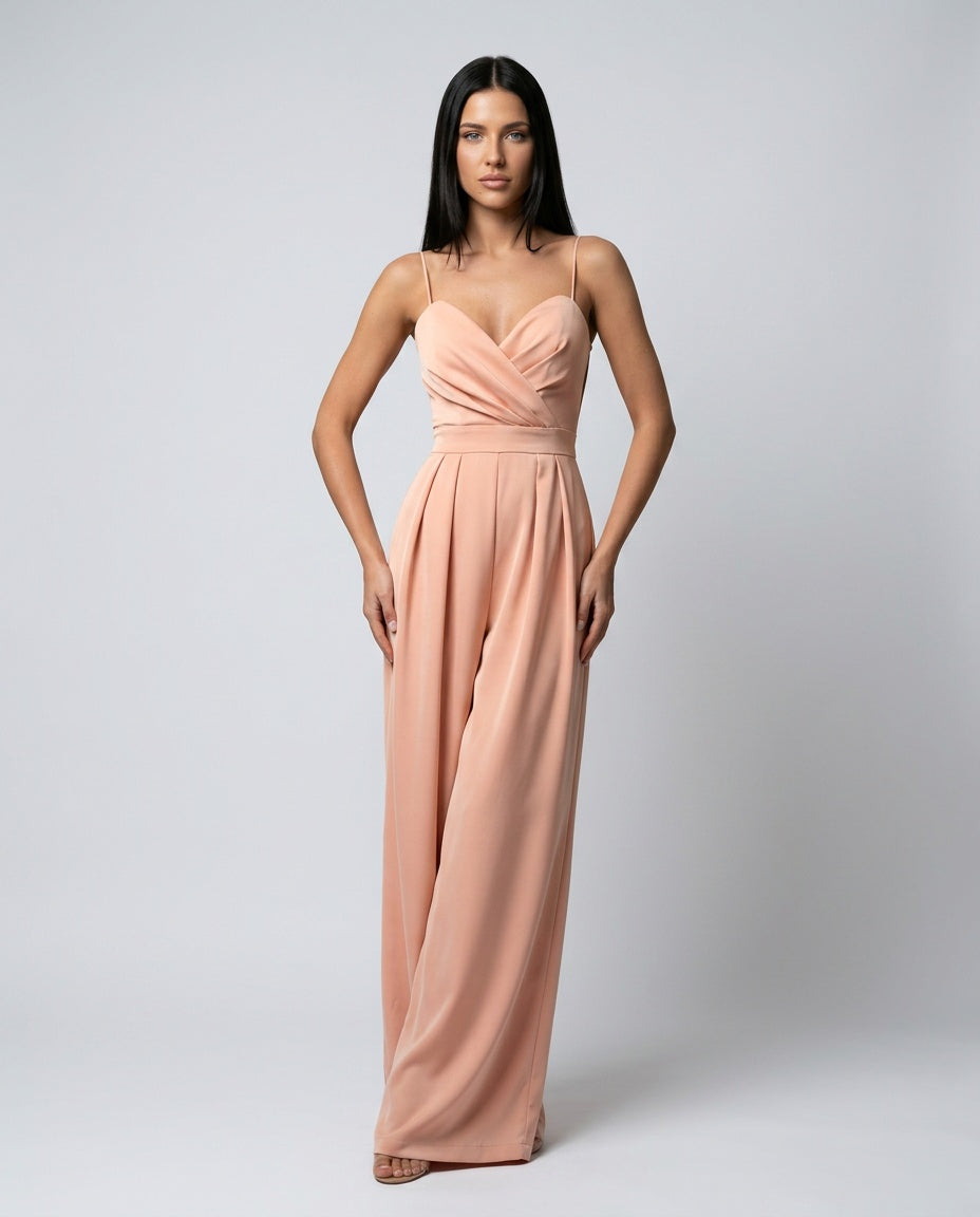 Silky Satin-Look Wrap With Sweetheart Neckline Evening