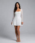 Women's Elegant Sequin Long Sleeve Dress Evening