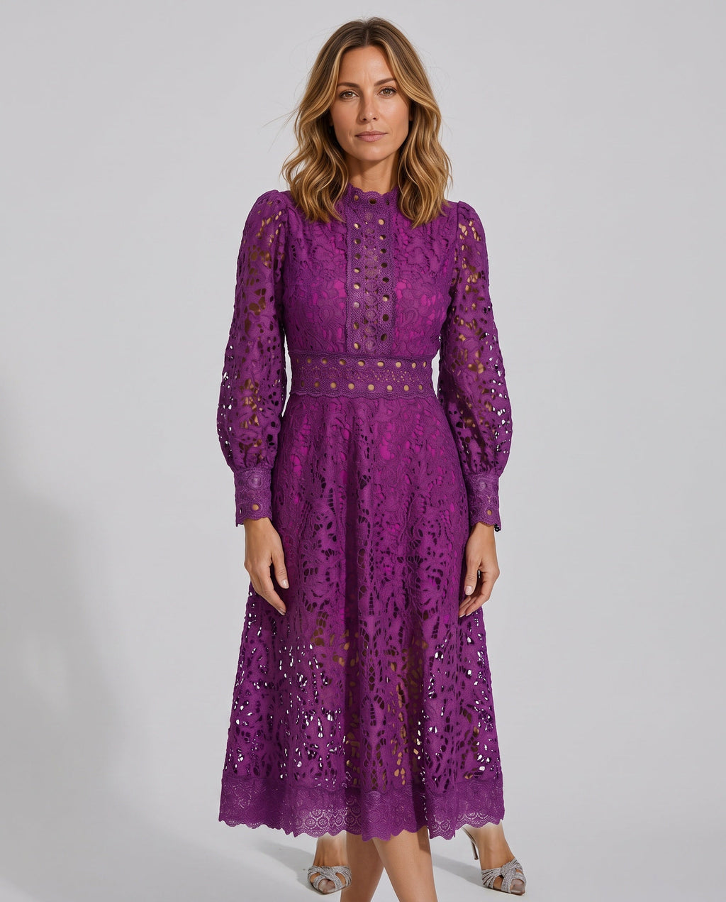 Lace Long Sleeve Dress Evening Occasion Wear Special Occasion