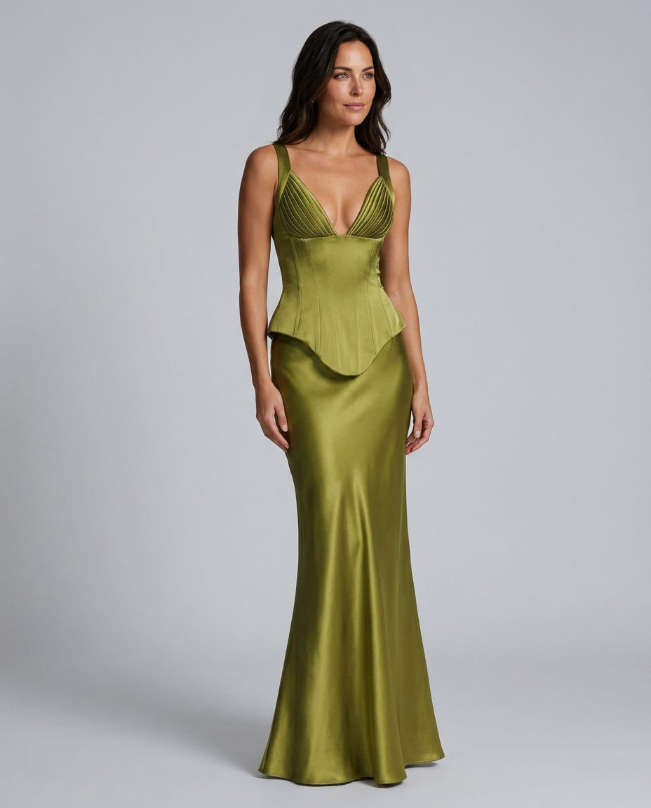 Women's Elegant Satin-Look Sleeveless Blazer Evening