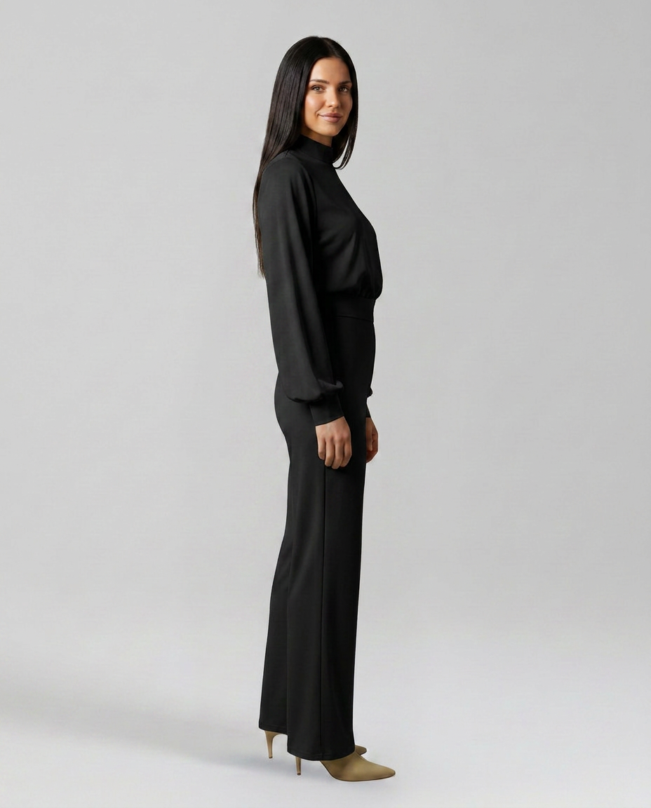 Dress With High Neck Evening Day-to-Night Evening