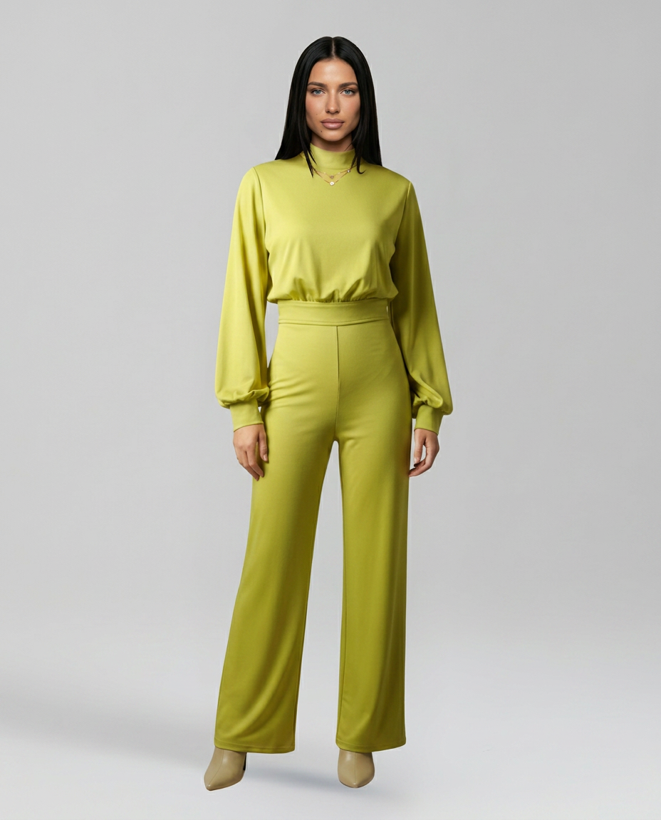 Dress With High Neck Evening Day-to-Night Evening