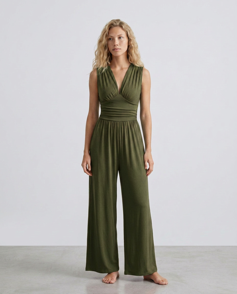 Elegant Satin Dress With Halter Neckline Evening