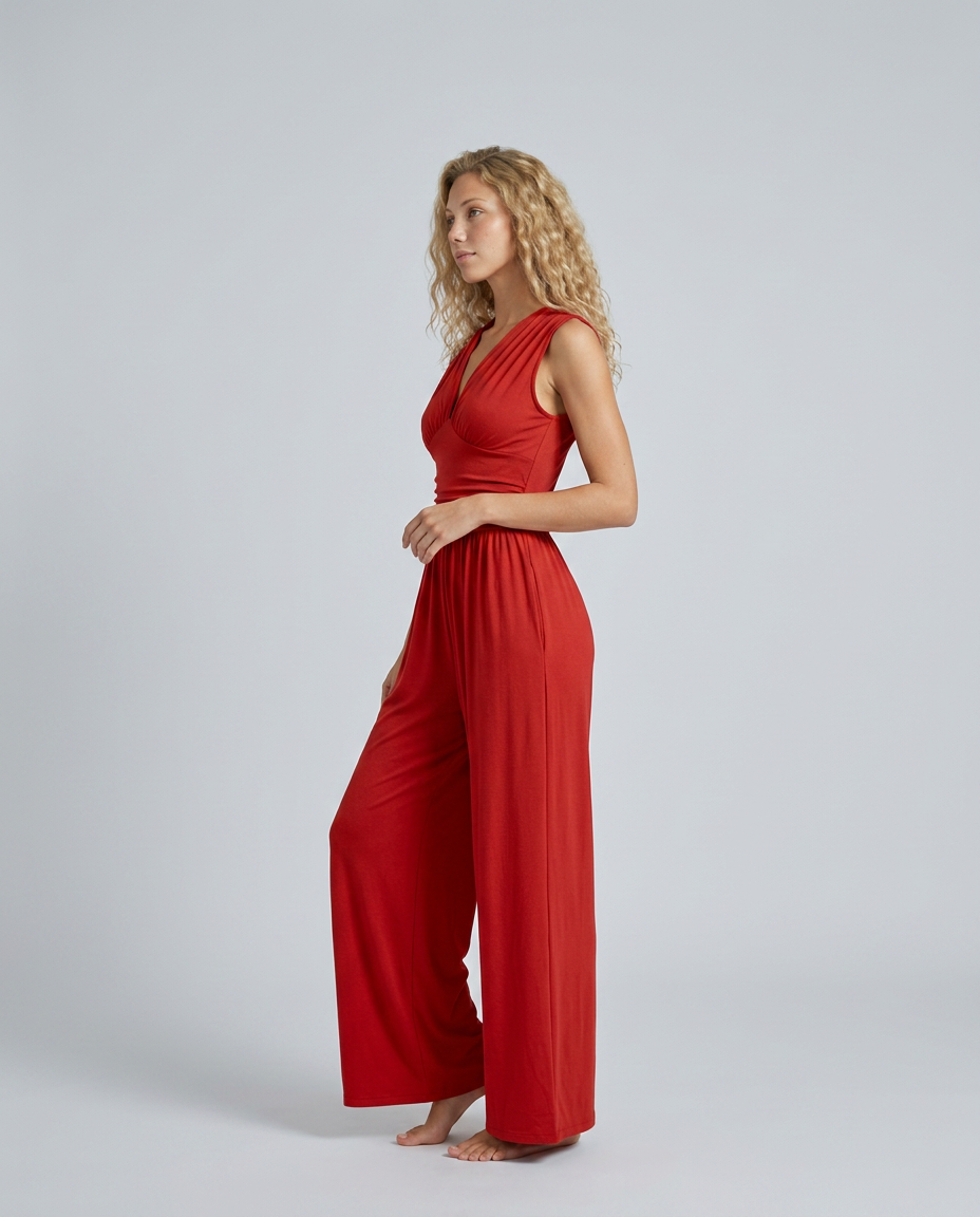 Elegant Satin Dress With Halter Neckline Evening