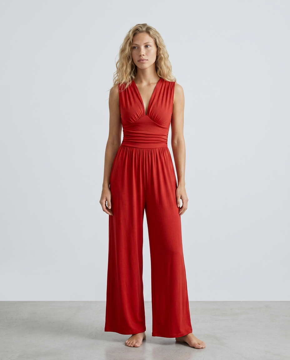 Elegant Satin Dress With Halter Neckline Evening