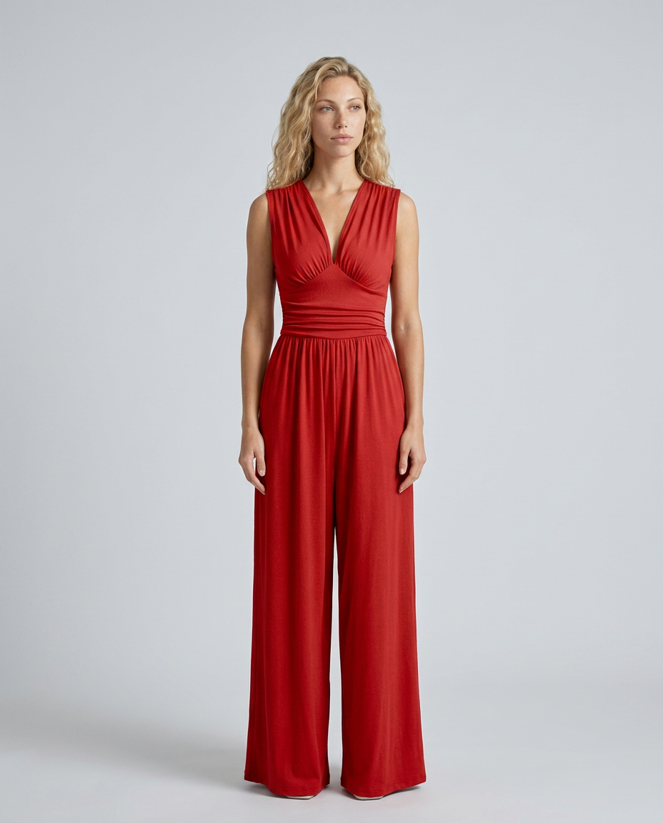 Elegant Satin Dress With Halter Neckline Evening