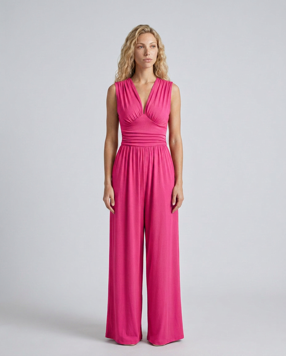 Elegant Satin Dress With Halter Neckline Evening
