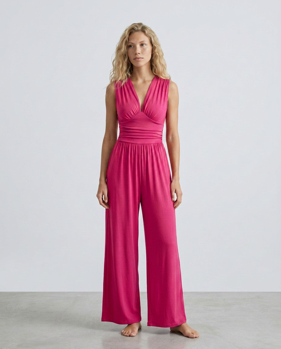 Elegant Satin Dress With Halter Neckline Evening