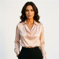Dress With Cowl Neckline Day-to-Night Evening