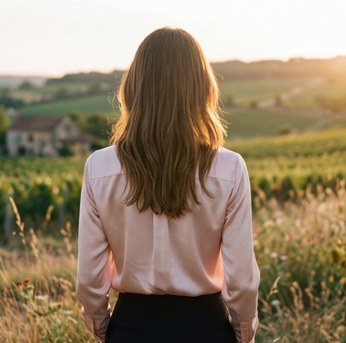 Dress With Cowl Neckline Day-to-Night Evening
