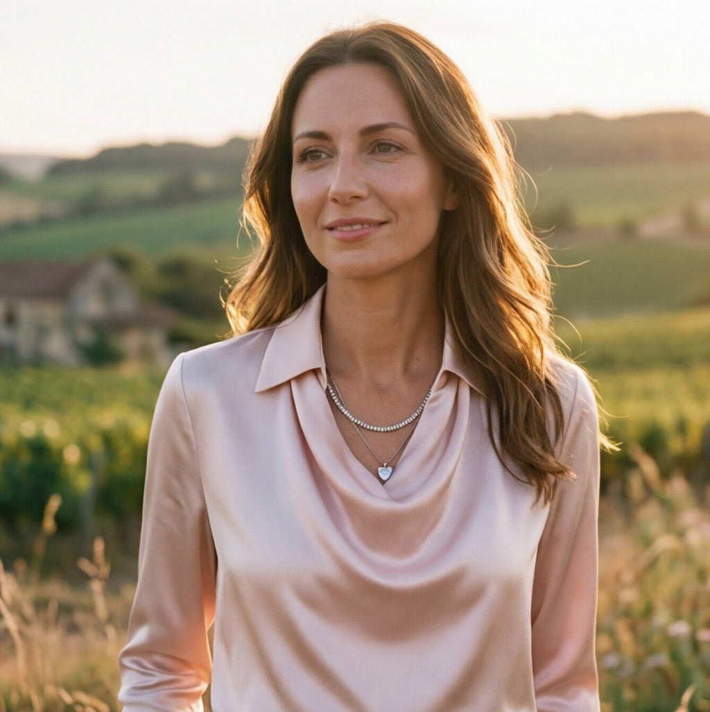 Dress With Cowl Neckline Day-to-Night Evening