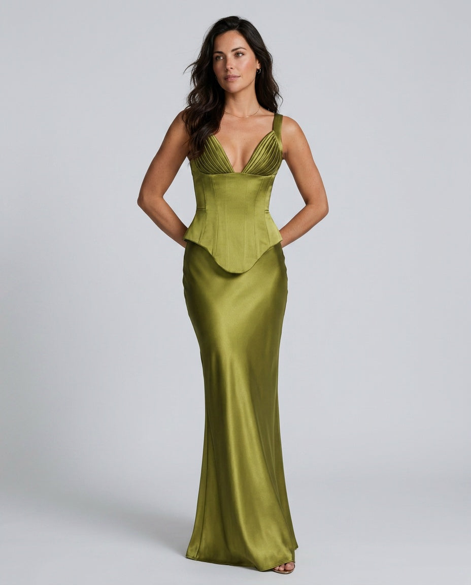 Women's Elegant Satin-Look Sleeveless Blazer Evening