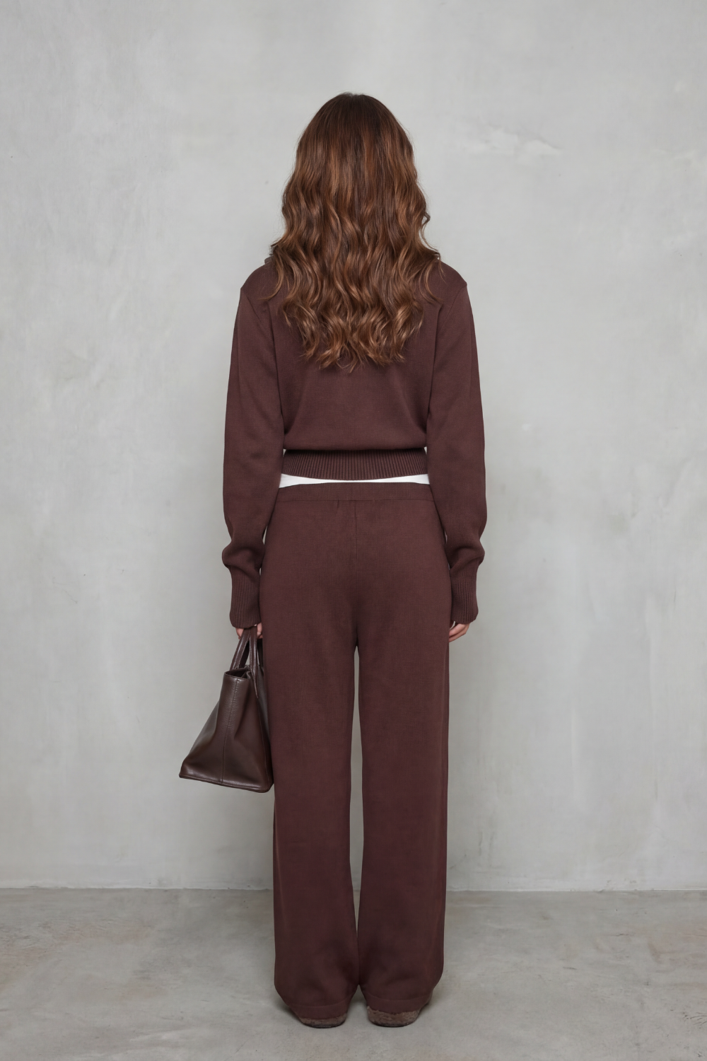 Women's Silky Ribbed Long Sleeve Cardigan Drawstring