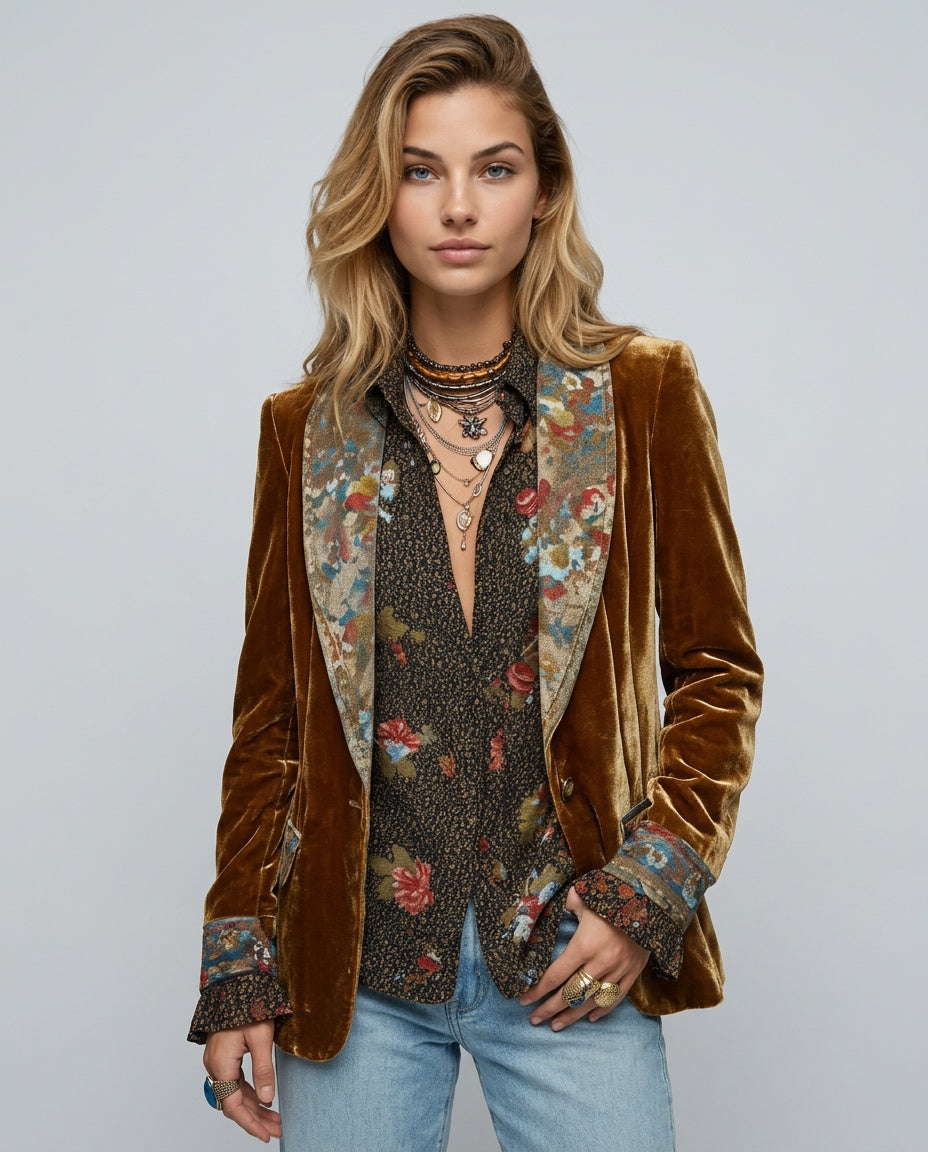 Floral Long Sleeve Slip Dress Layered Wedding Guest