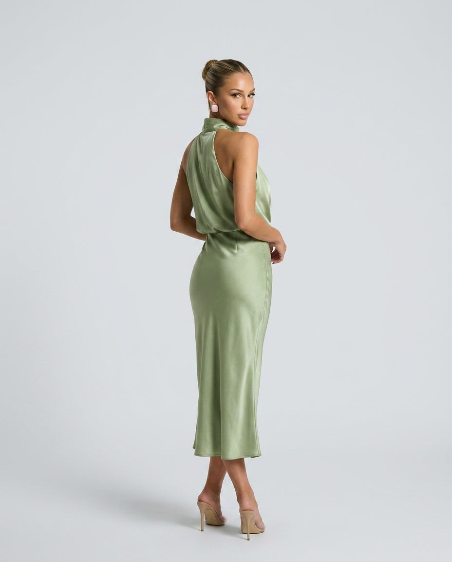 Women's Satin-Look Finish Sleeveless Blazer Evening