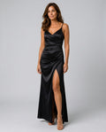 Women's Satin-Look Finish Sleeveless Blazer Evening