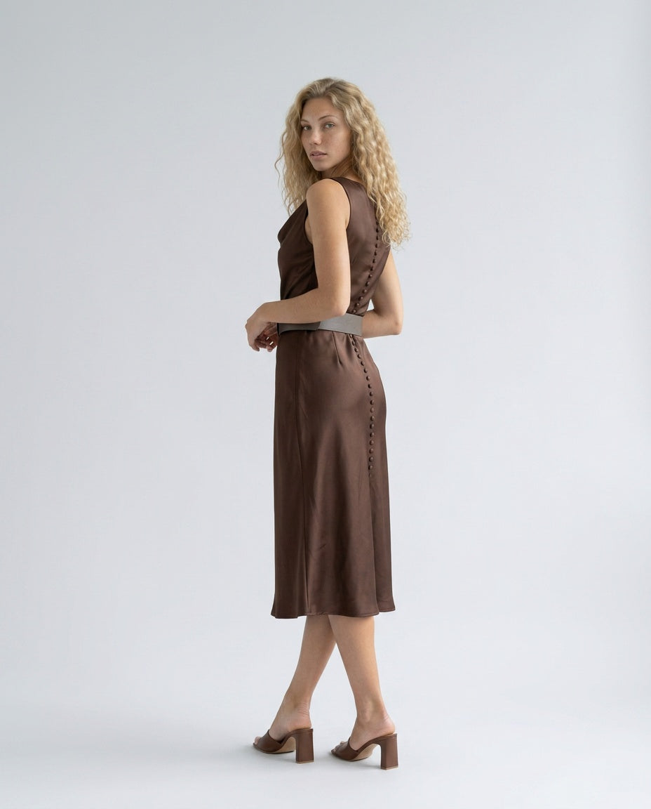 Women's Satin-Look Finish Sleeveless Blazer Evening