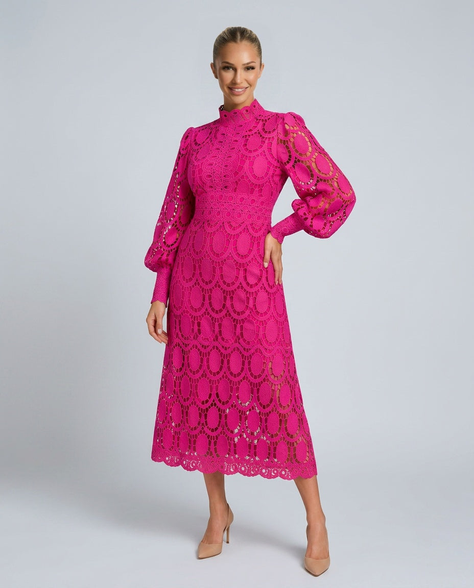 Elegant Lace Long Sleeve Blazer Layered Formal