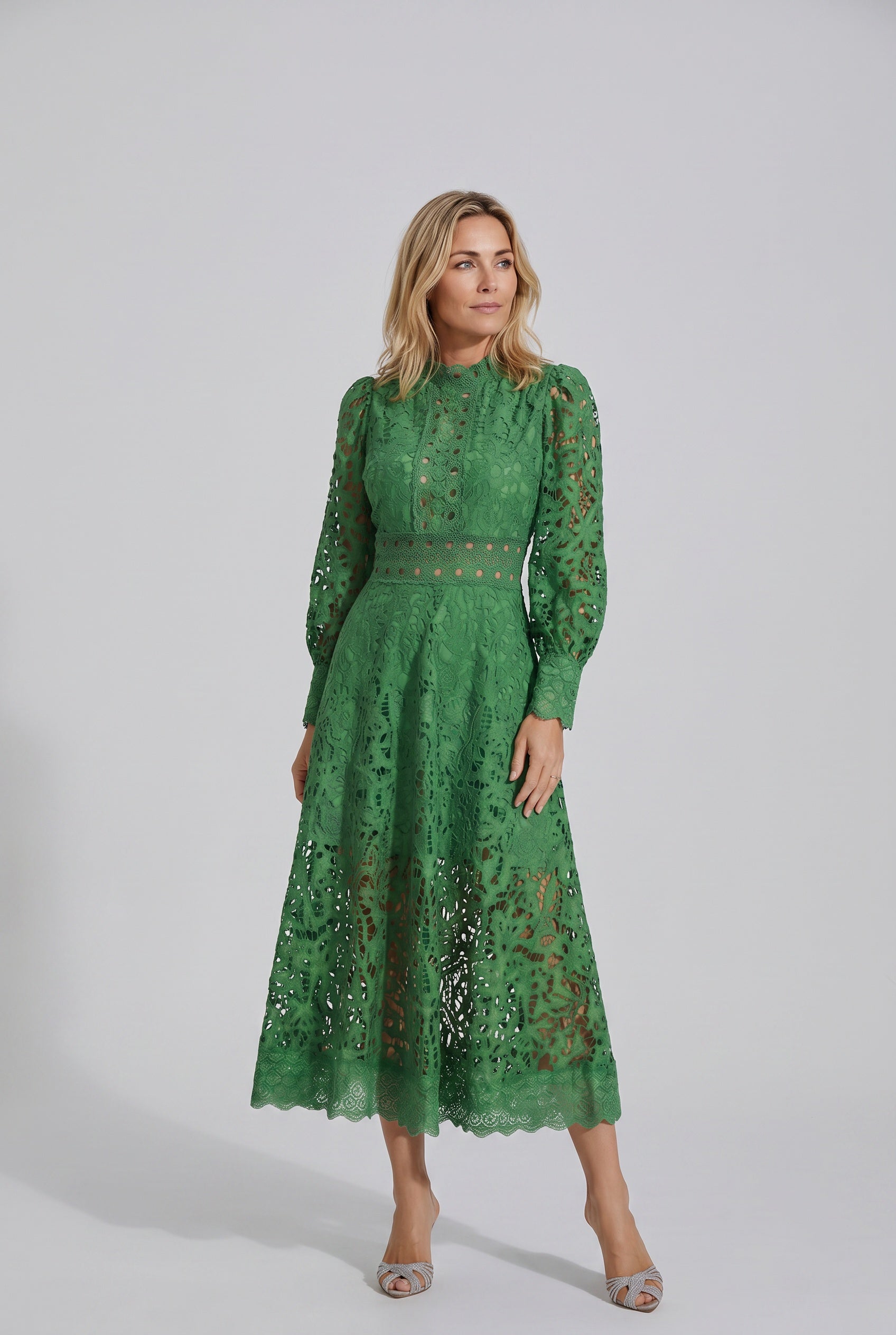 Lace Long Sleeve Dress Evening Occasion Wear Special Occasion