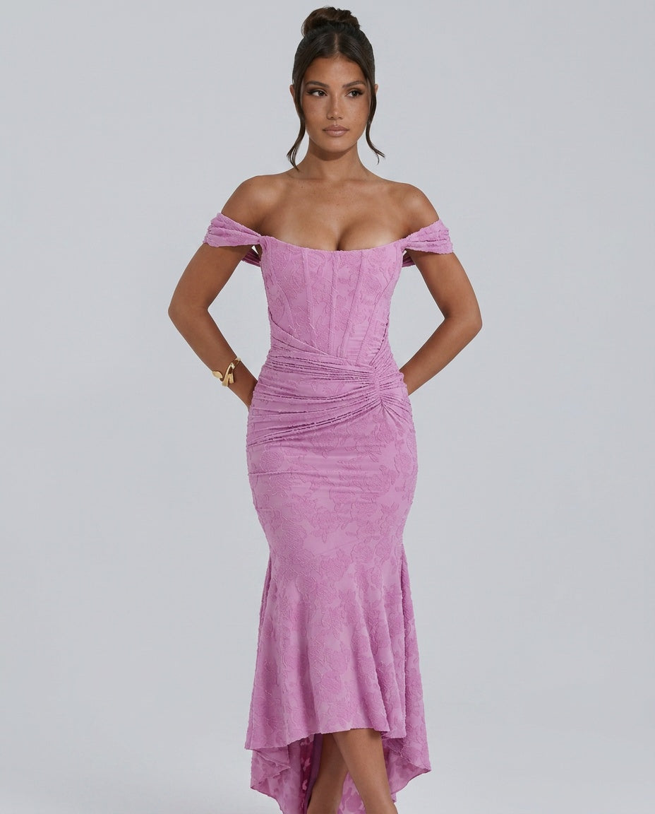 Lace Finish Sleeveless Blazer Corset-Style Evening