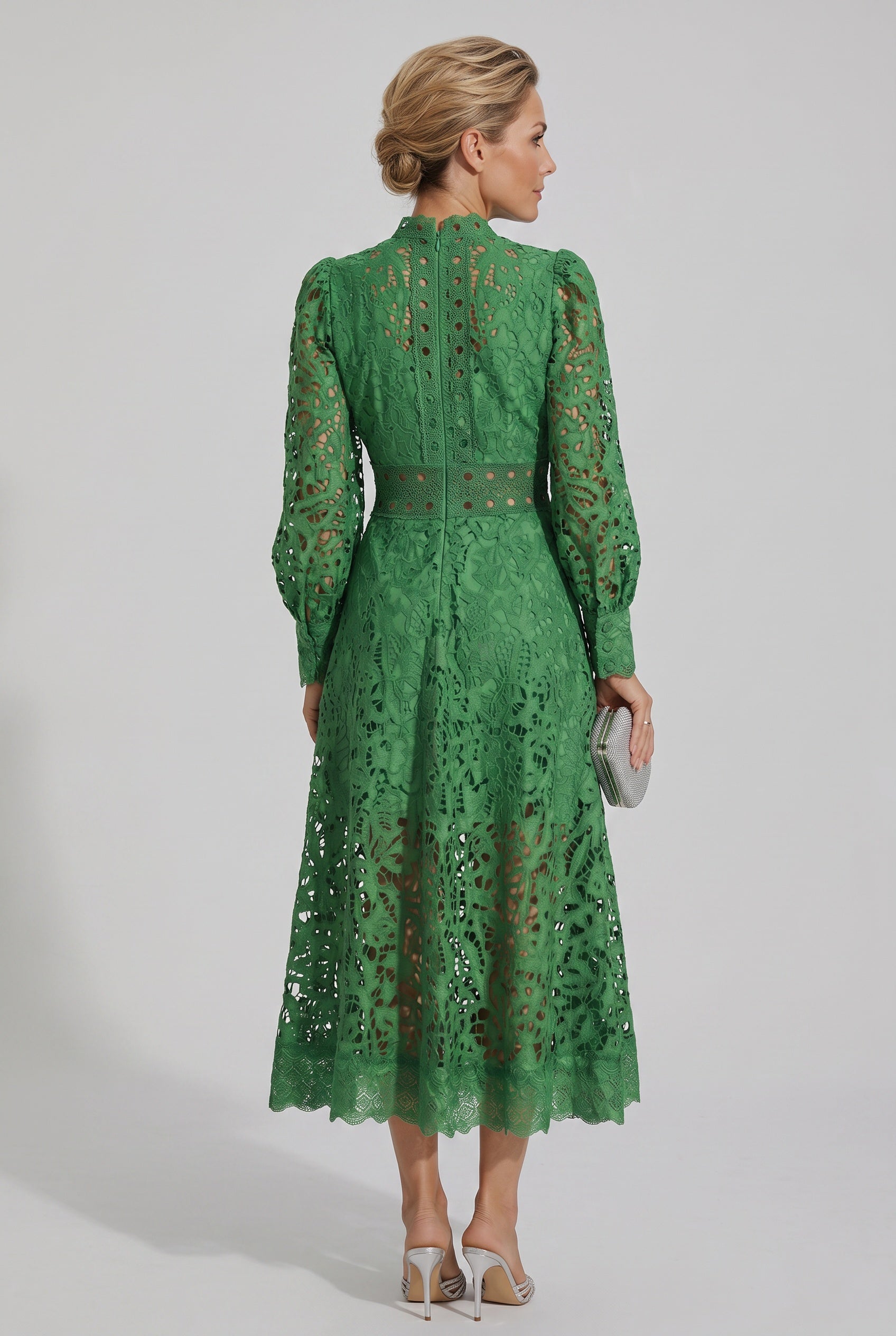 Lace Long Sleeve Dress Evening Occasion Wear Special Occasion