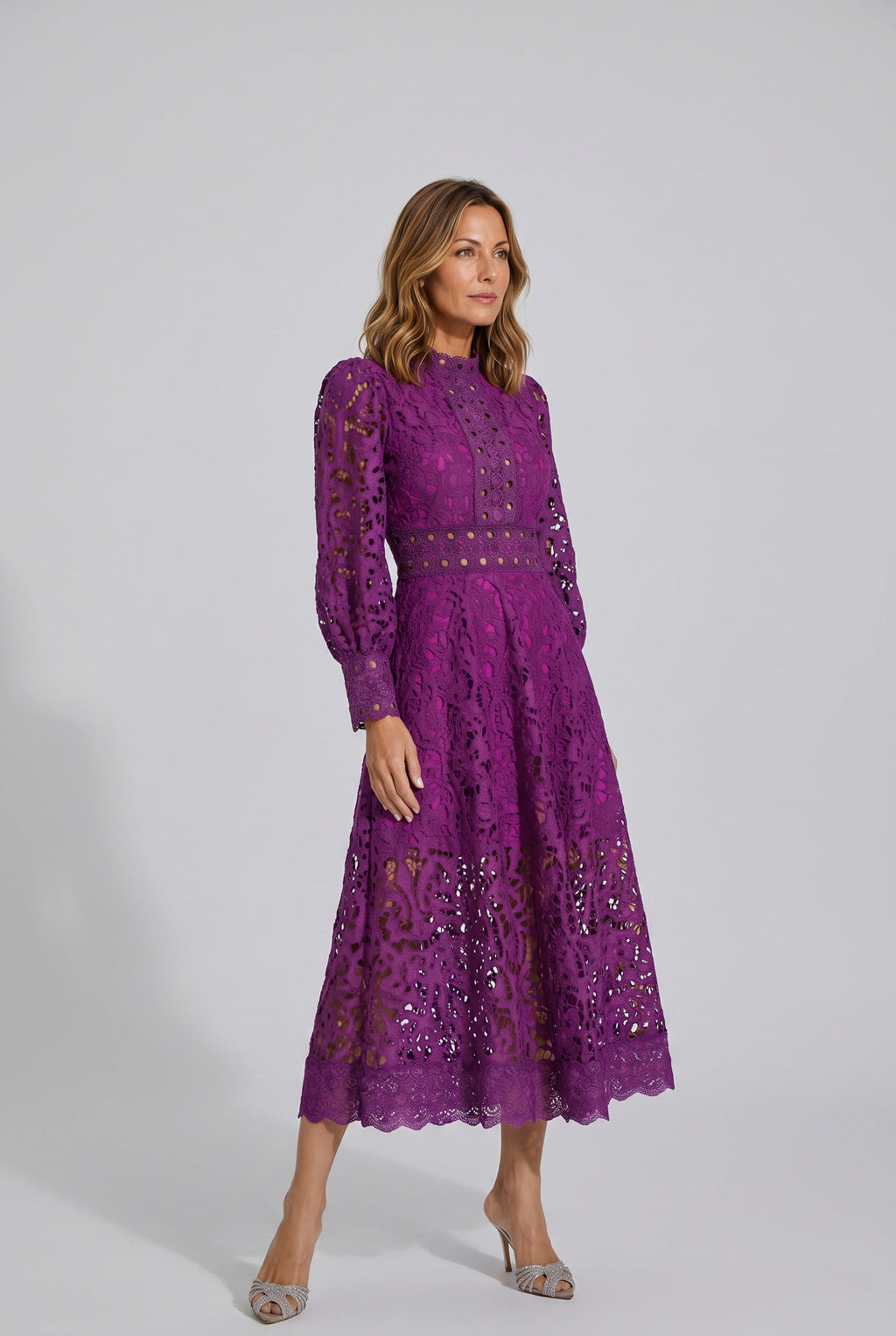 Lace Long Sleeve Dress Evening Occasion Wear Special Occasion